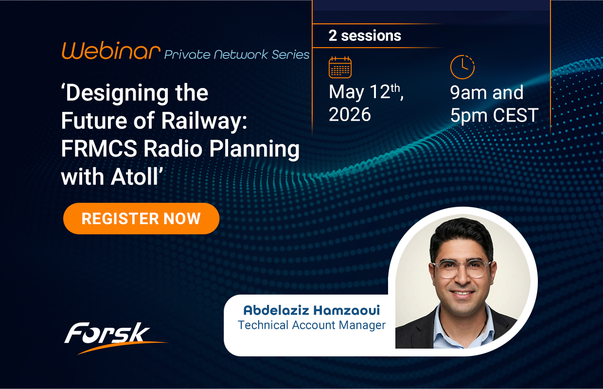 Webinar 'Designing the Future of Railway: FRMCS Radio Planning with Atoll'