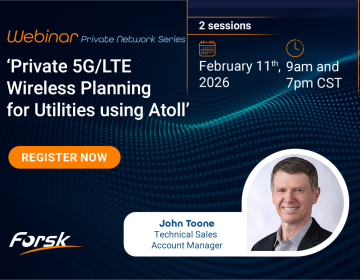Webinar 'Private 5G/LTE Wireless Planning for Utilities using Atoll'